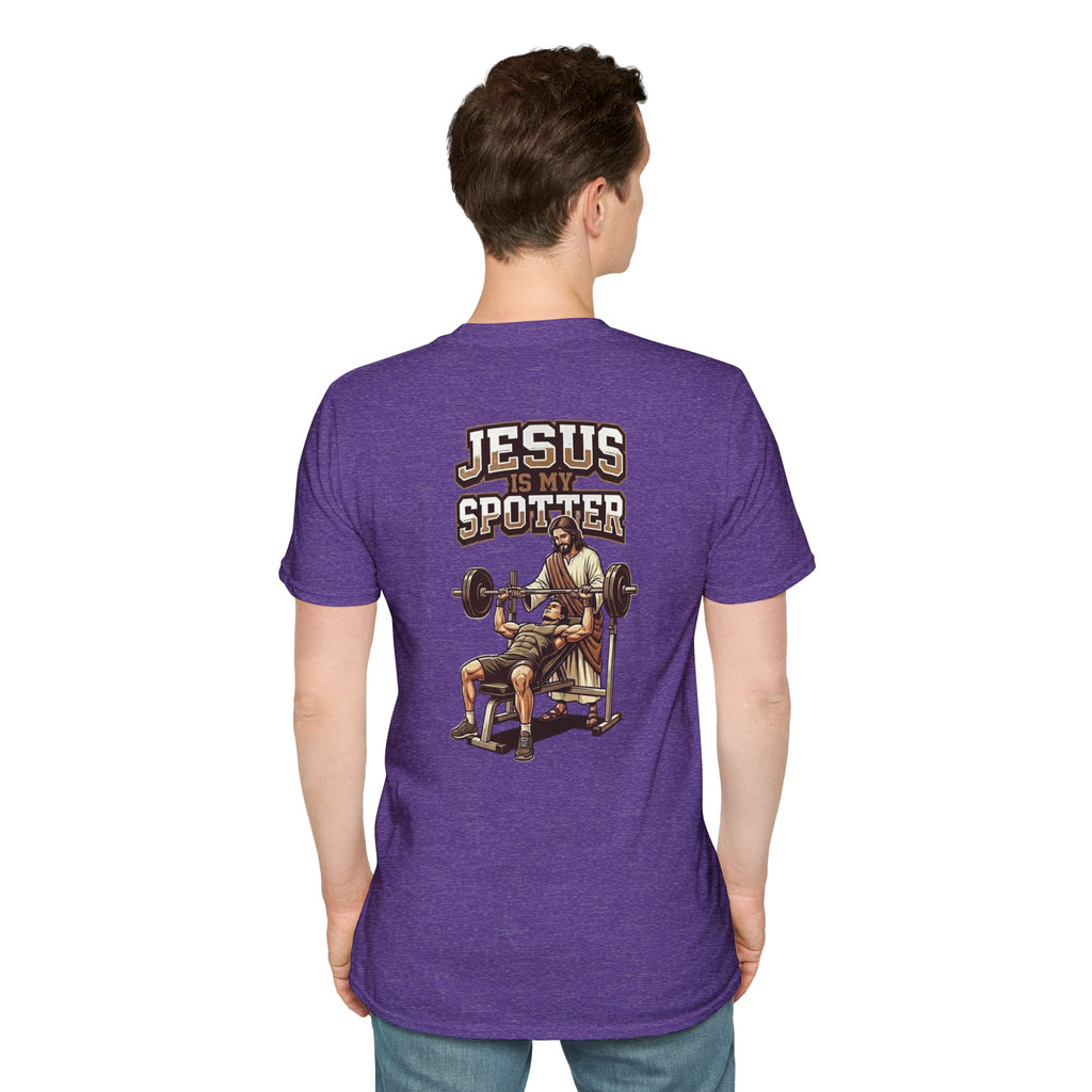 "Jesus Is My Spotter" (Design on Back/Logo on Front)