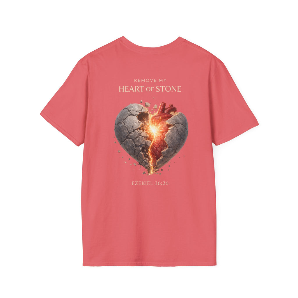 Ezekiel 36:26 - "Heart of Flesh" (Ladies) (Design on Back/Logo on Front)