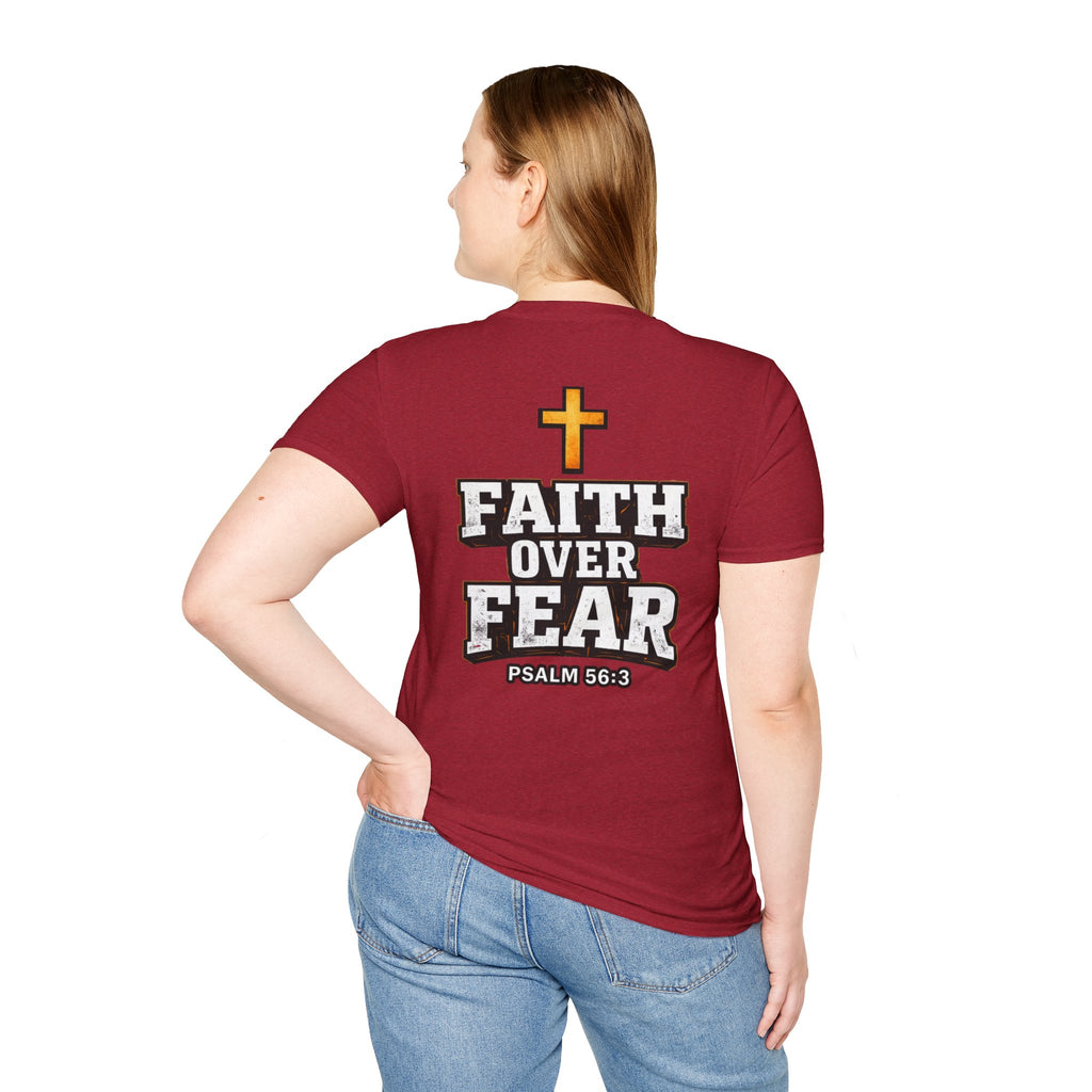"Faith Over Fear" (Design on Back/Logo On Front)