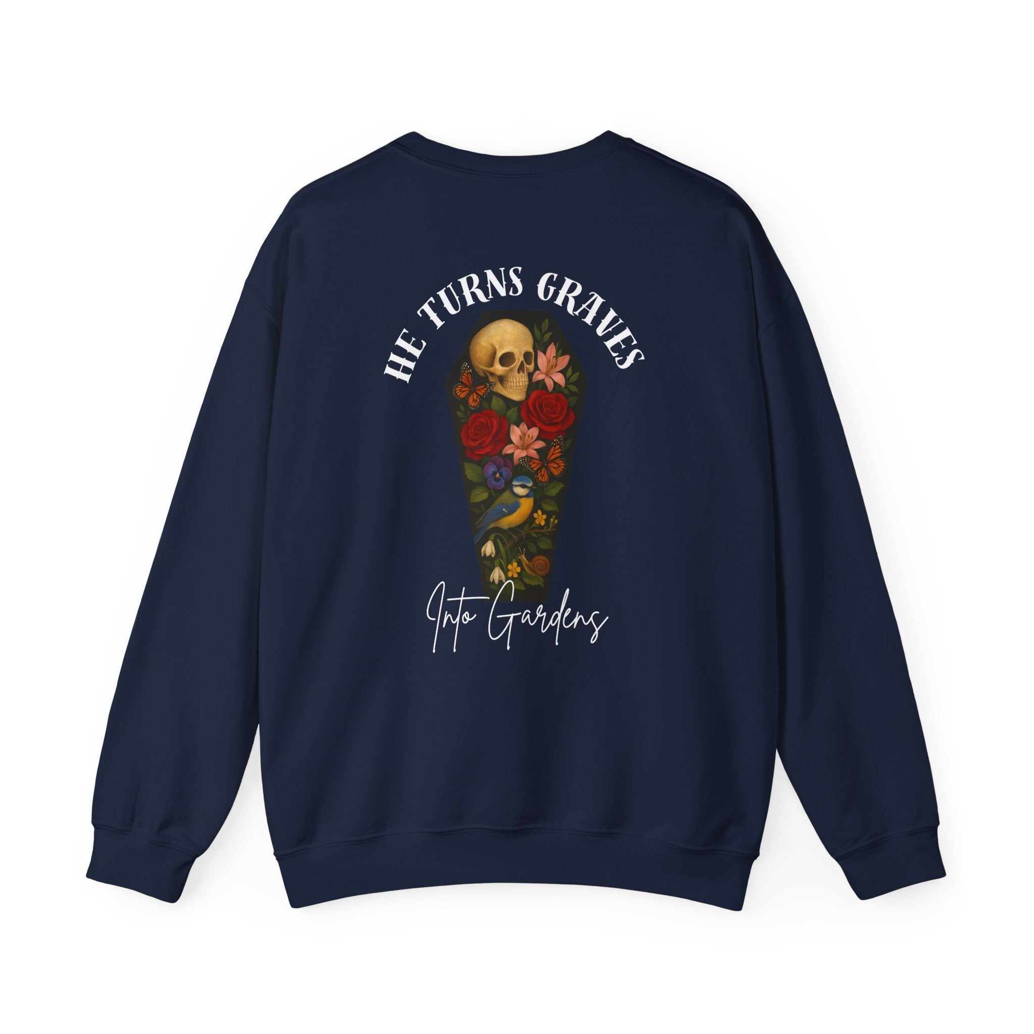 Graves Into Gardens Crewneck Sweatshirt (Design on Back/Logo on Front)