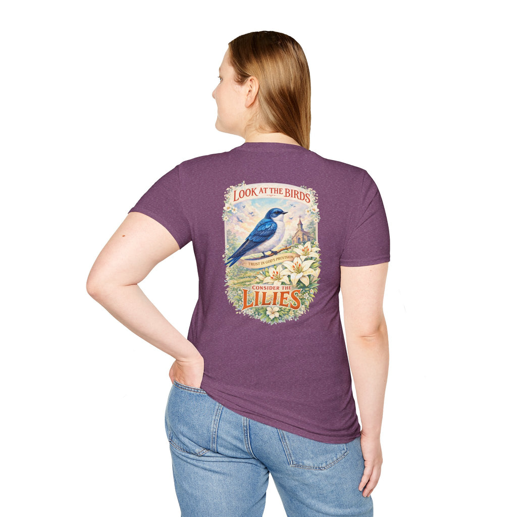 "Consider the Lilies" (Design on Back/Logo on Front)