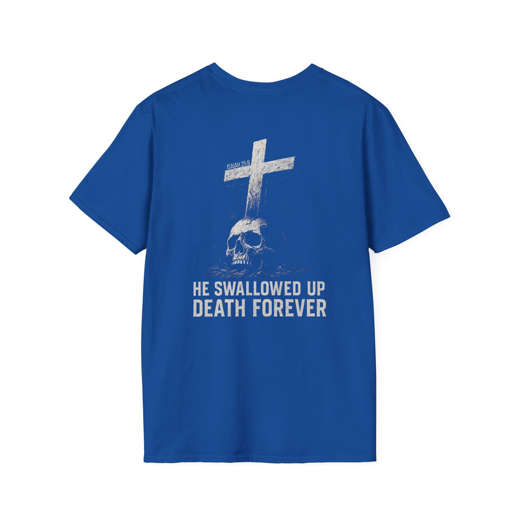 "Swallowed Death" (Light) (Design on Back/Logo on Front)