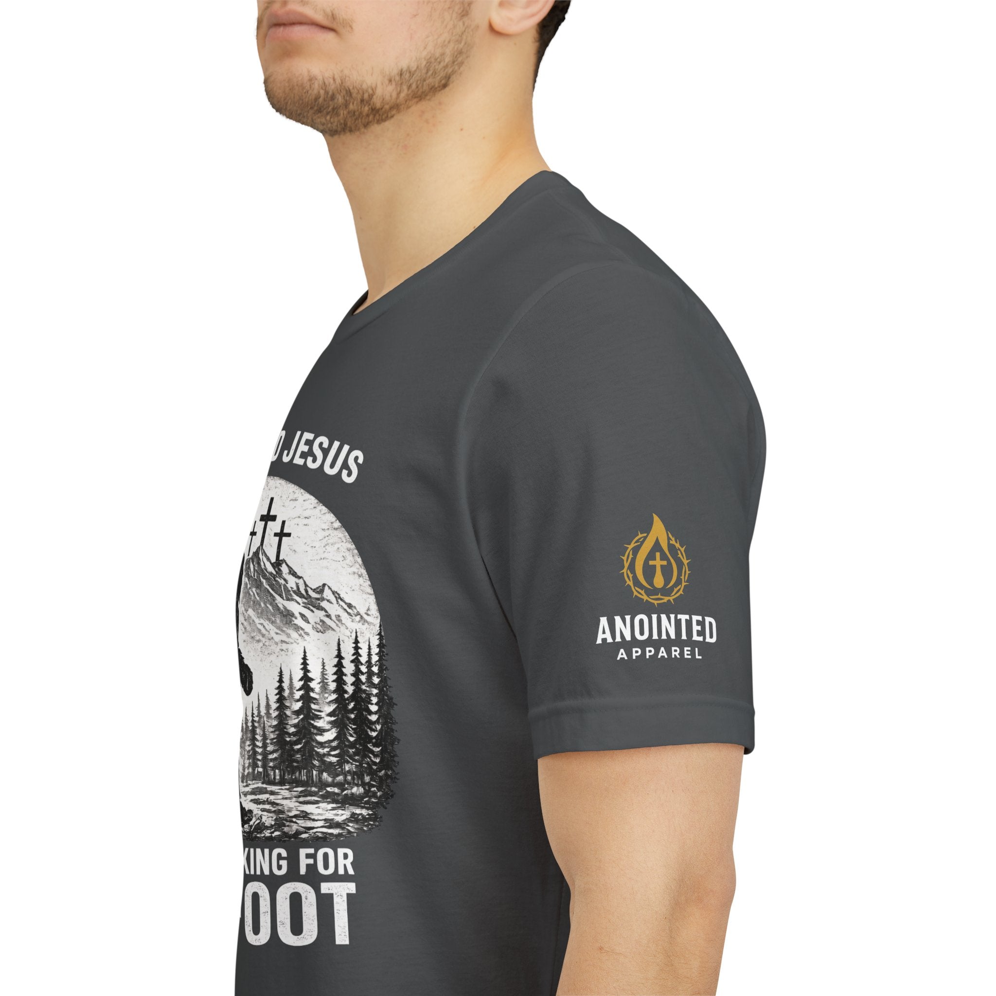 "Jesus and Bigfoot" (Design on Front/Logo on Sleeve)
