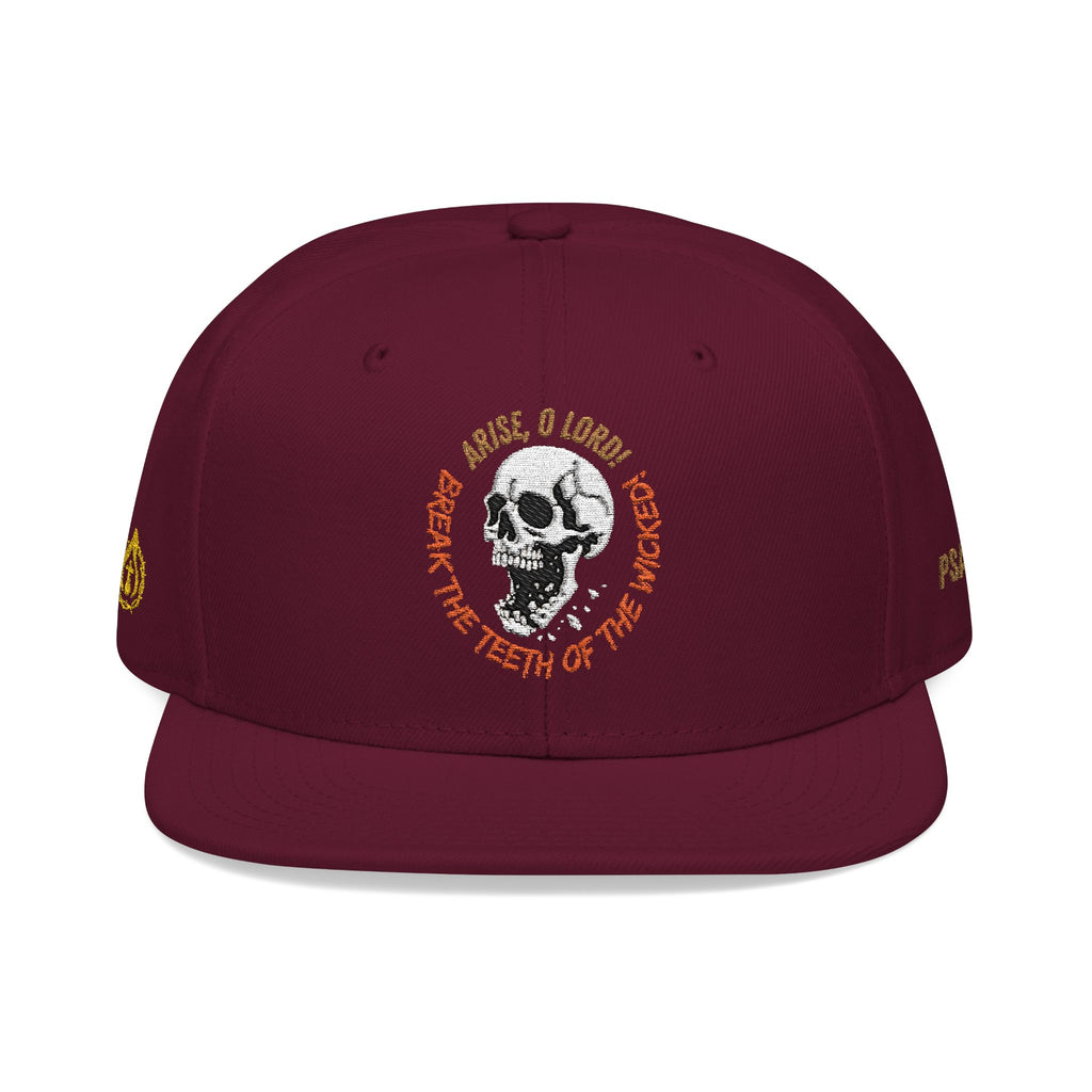 "Psalm 3:7" Snapback (Embroidered Front, Both Sides, Back)