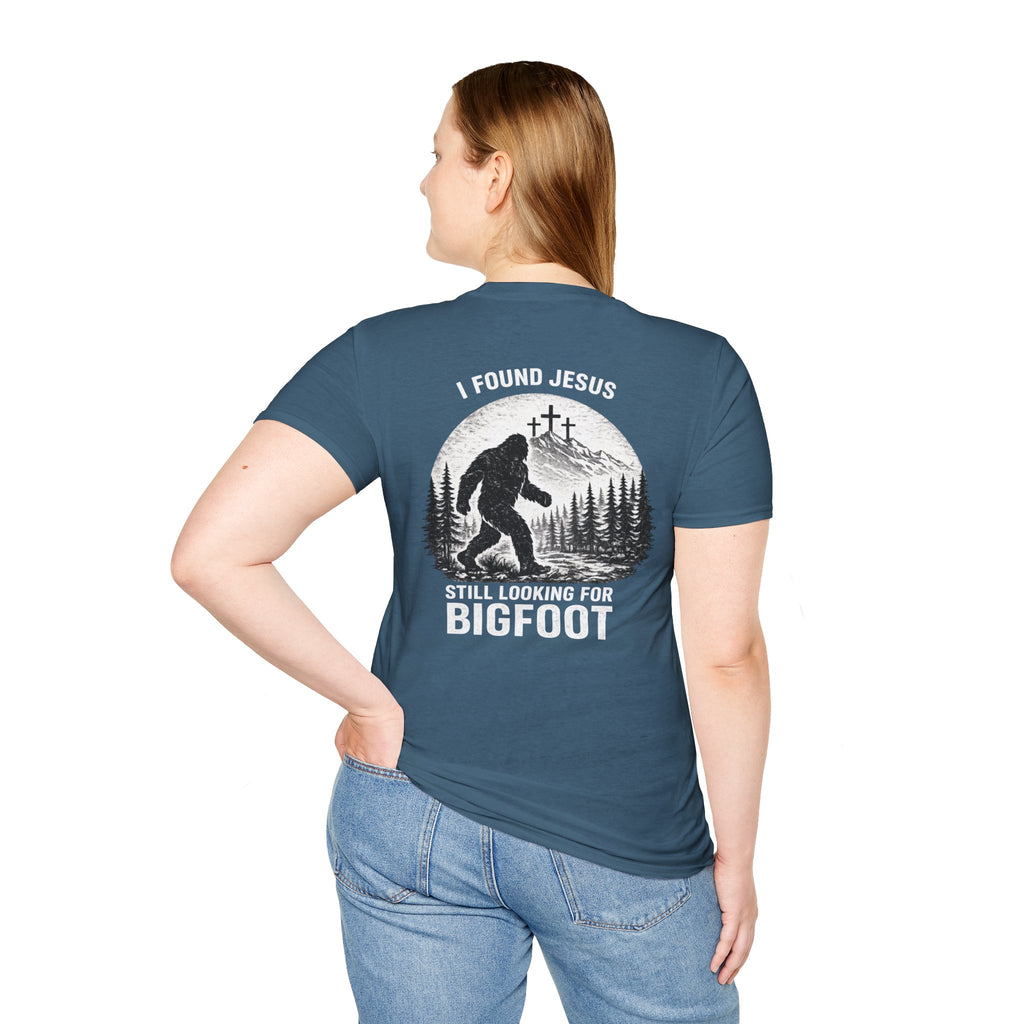 "Jesus and Bigfoot" (Design on Back/Logo on Front)