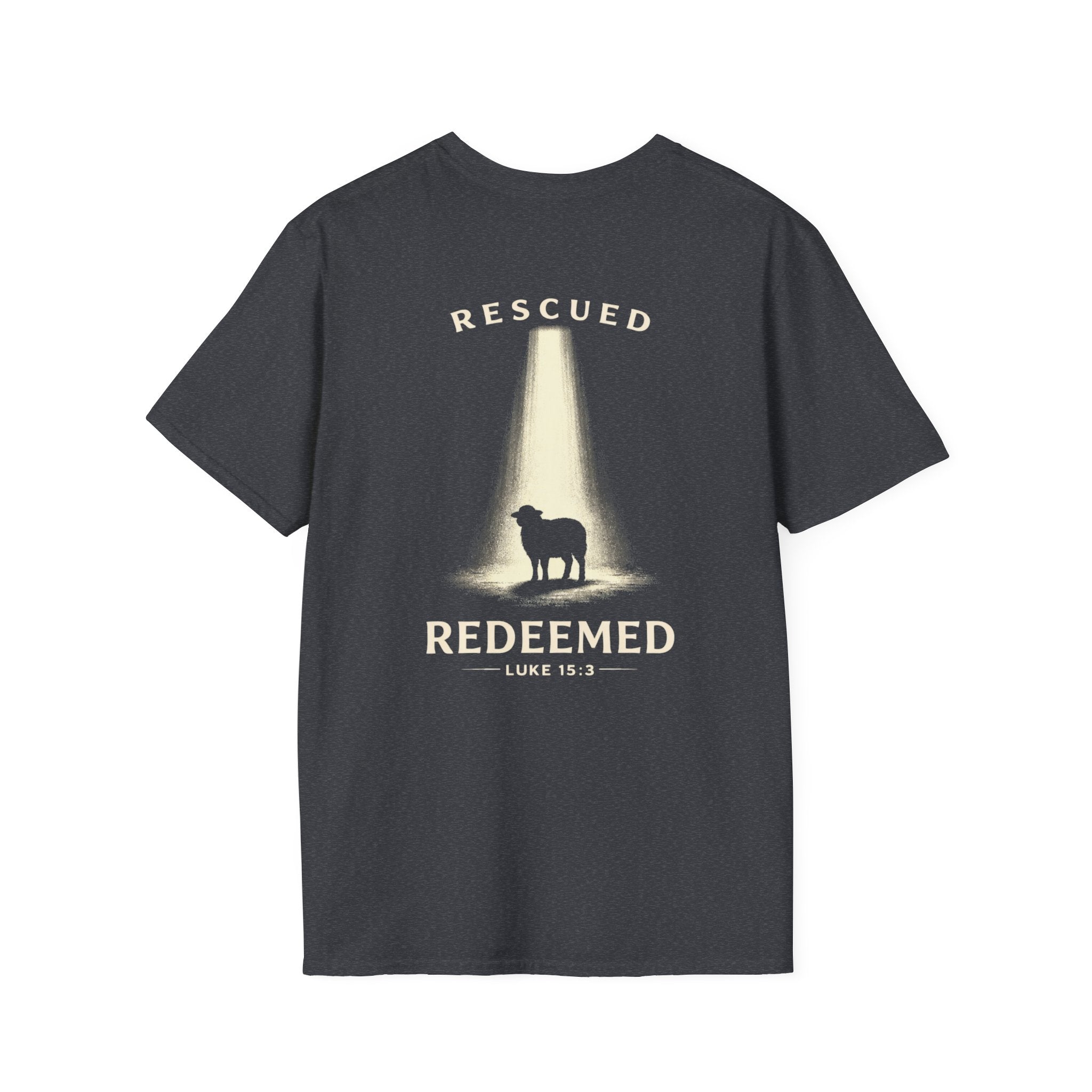 "Rescued and Redeemed" (Design on Back/Logo on Front)