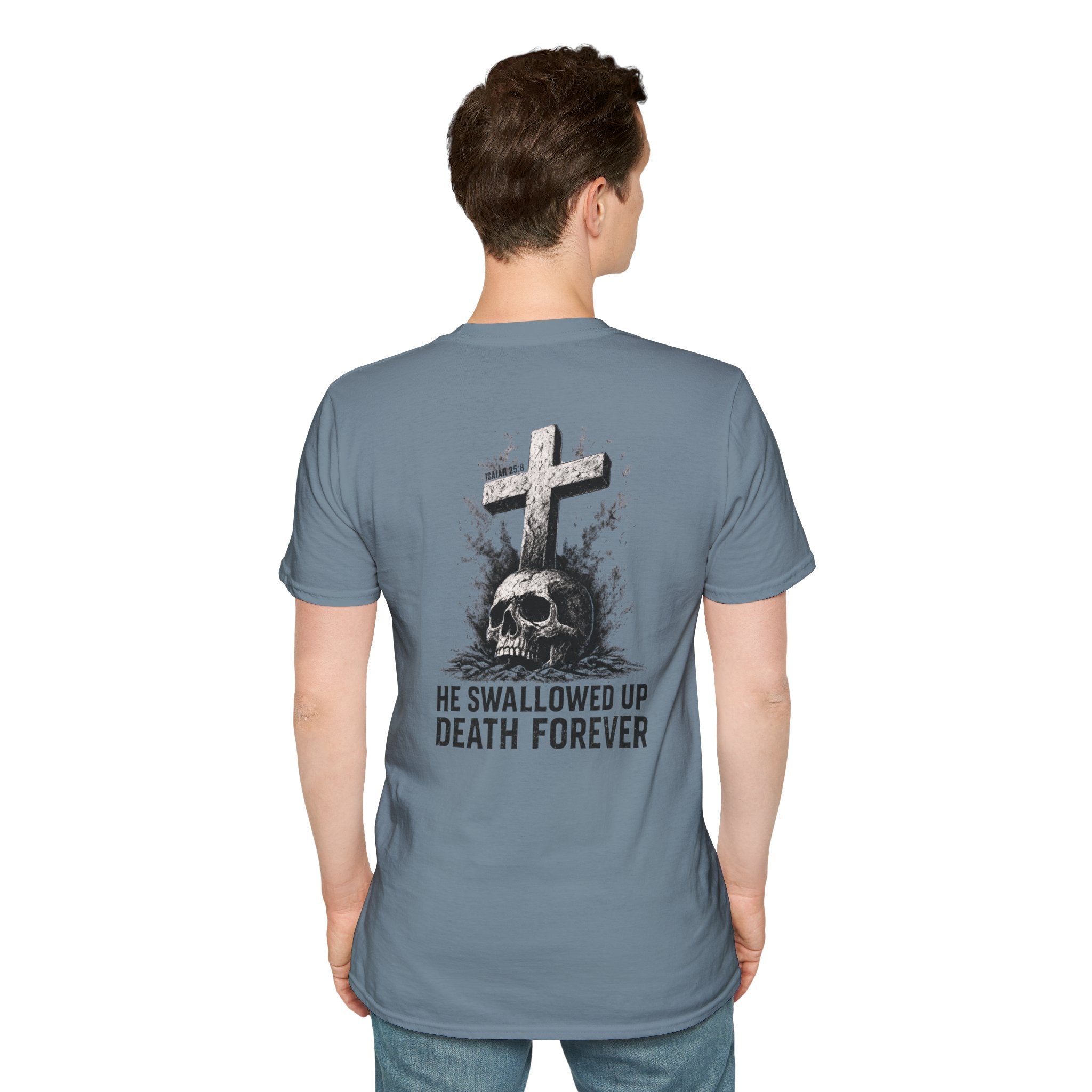 "Swallowed Death" (Dark) (Design on Back/Logo on Front)