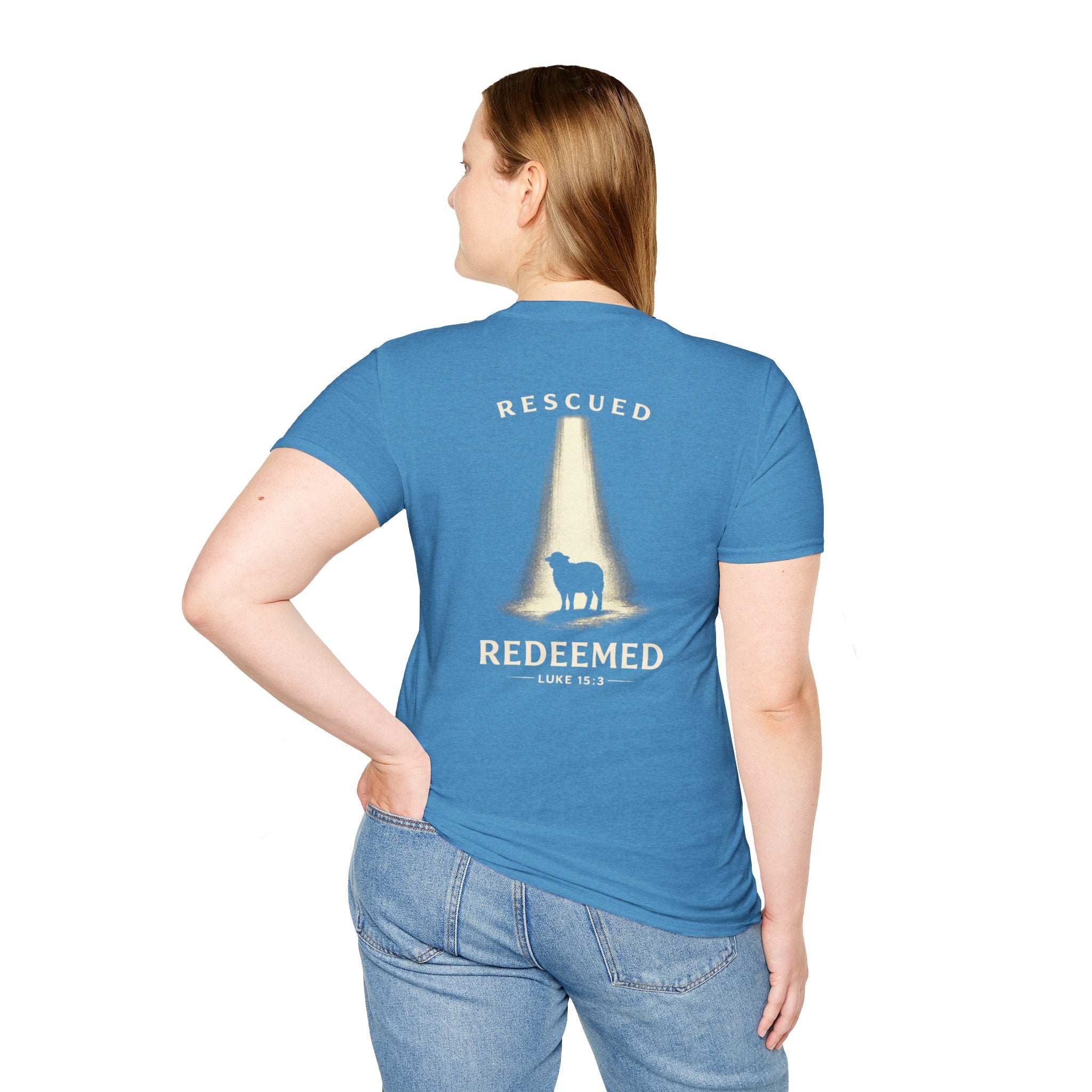"Rescued and Redeemed" (Design on Back/Logo on Front)