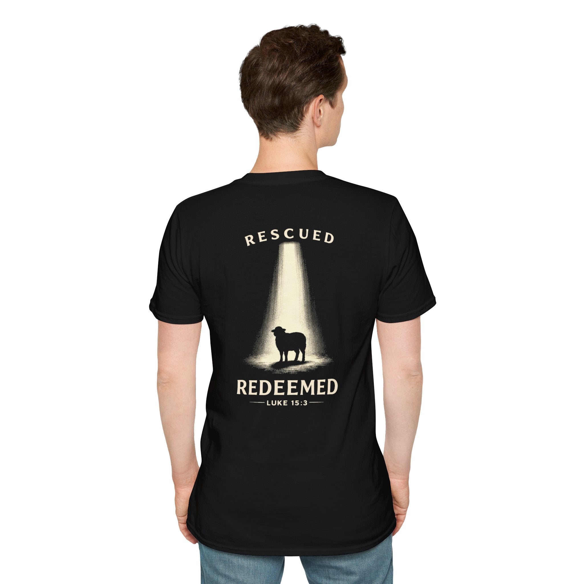 "Rescued and Redeemed" (Design on Back/Logo on Front)