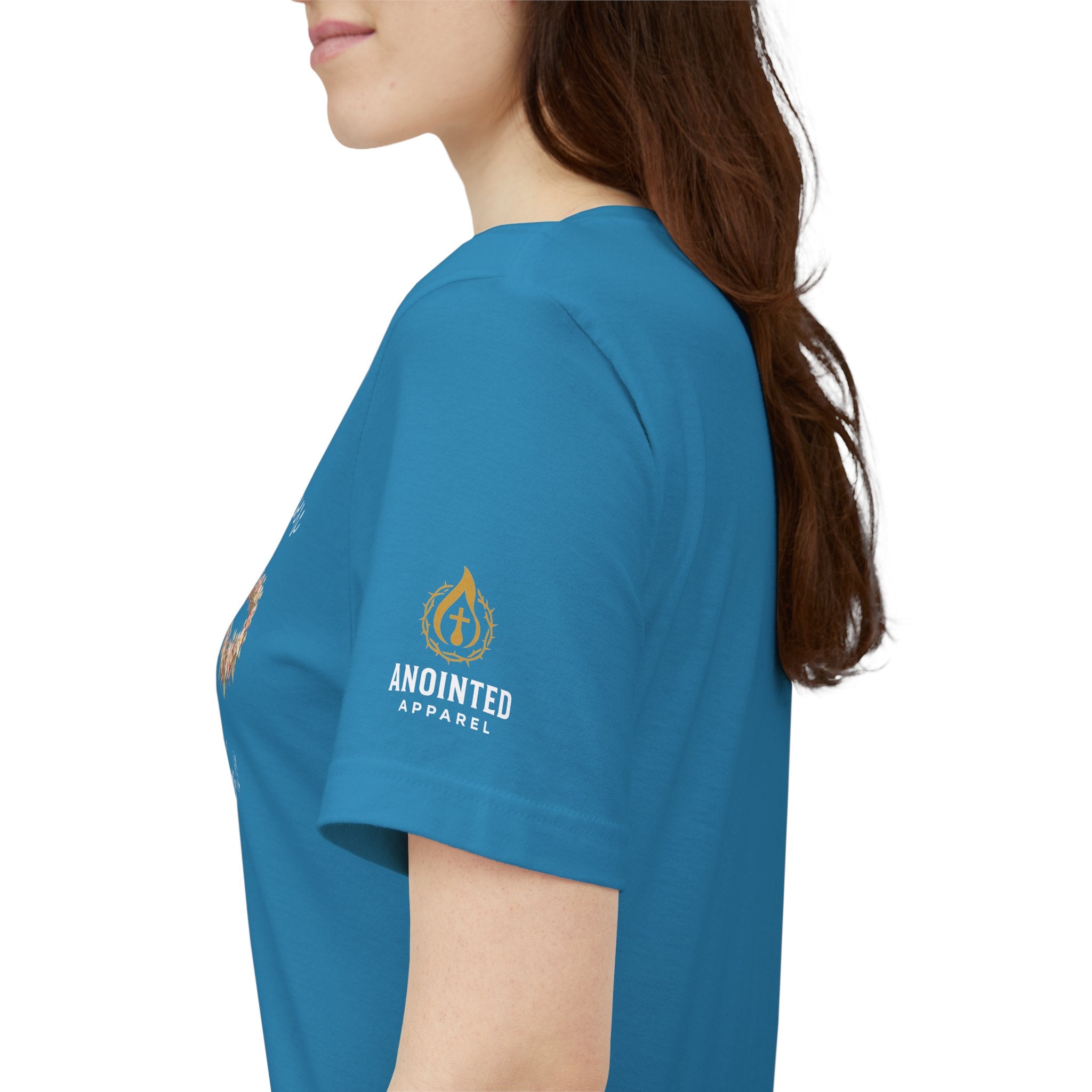 James 1:12 - "Crown of Life" (Ladies) (Design on Front/Logo on Sleeve)