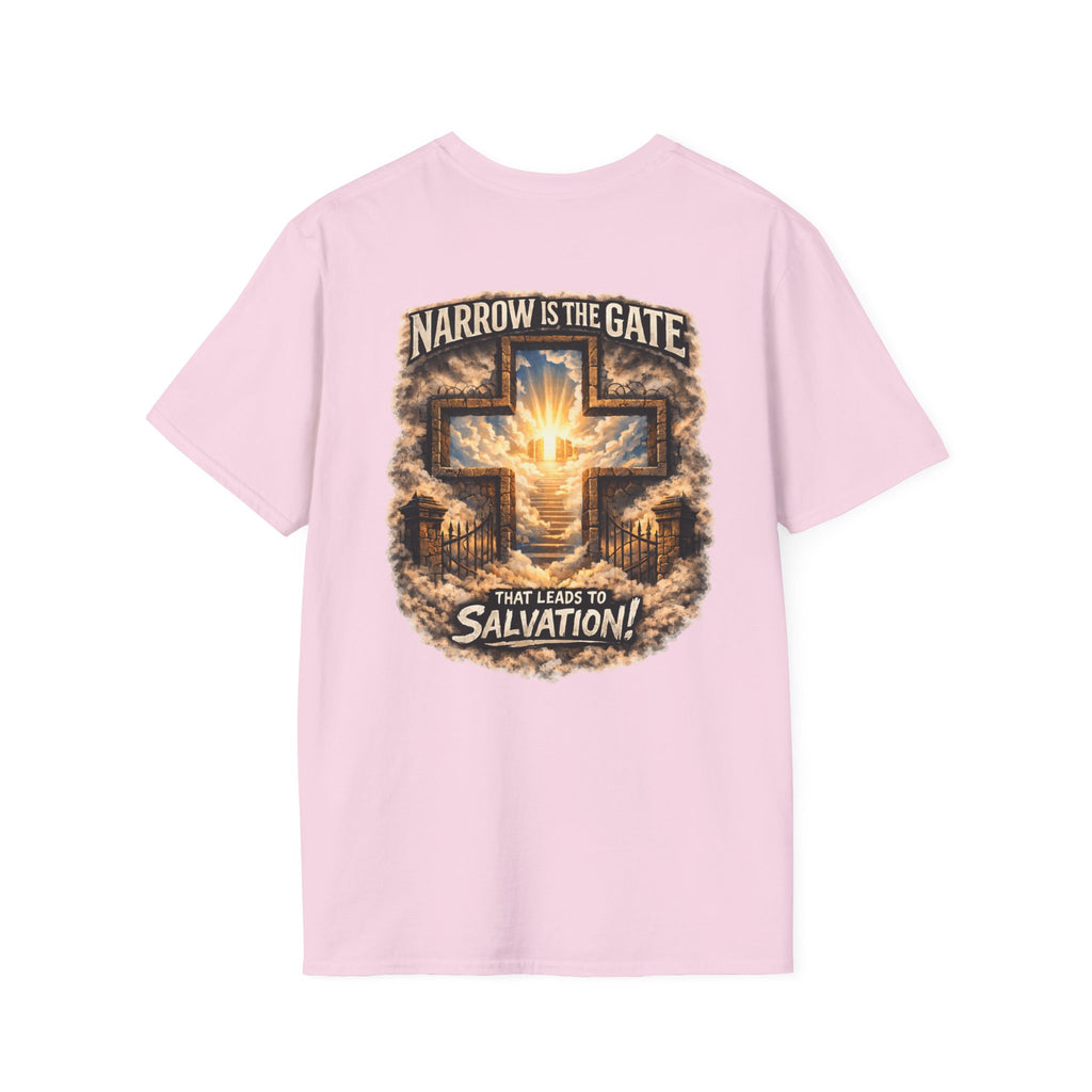 "The Narrow Gate" (Design on Back/Logo on Front)