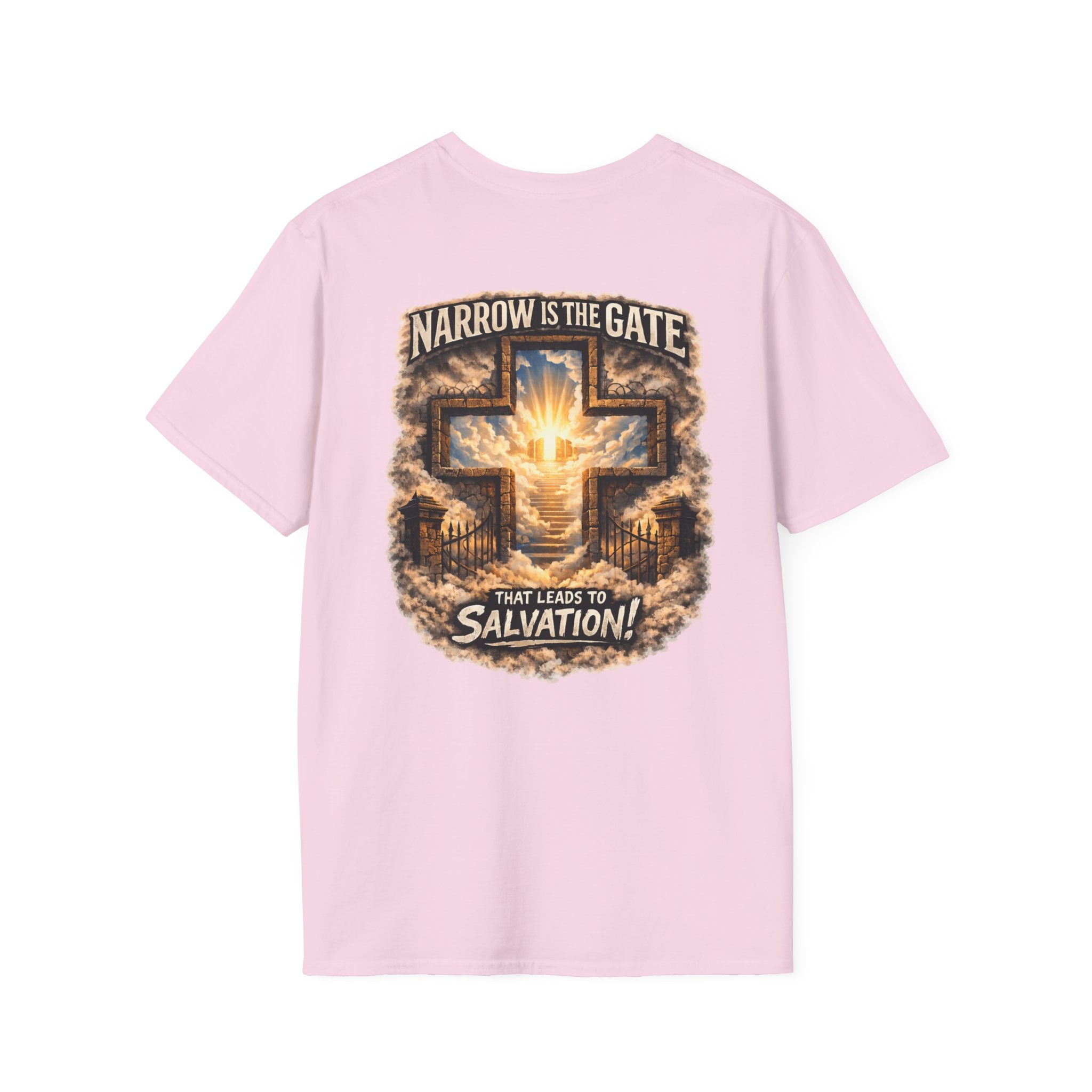 "The Narrow Gate" (Design on Back/Logo on Front)