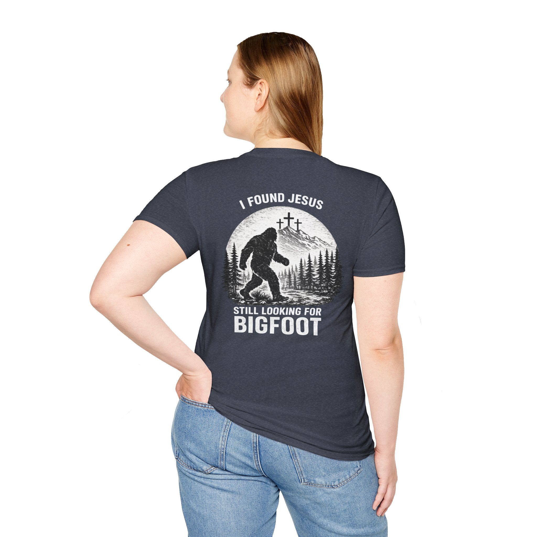 "Jesus and Bigfoot" (Design on Back/Logo on Front)