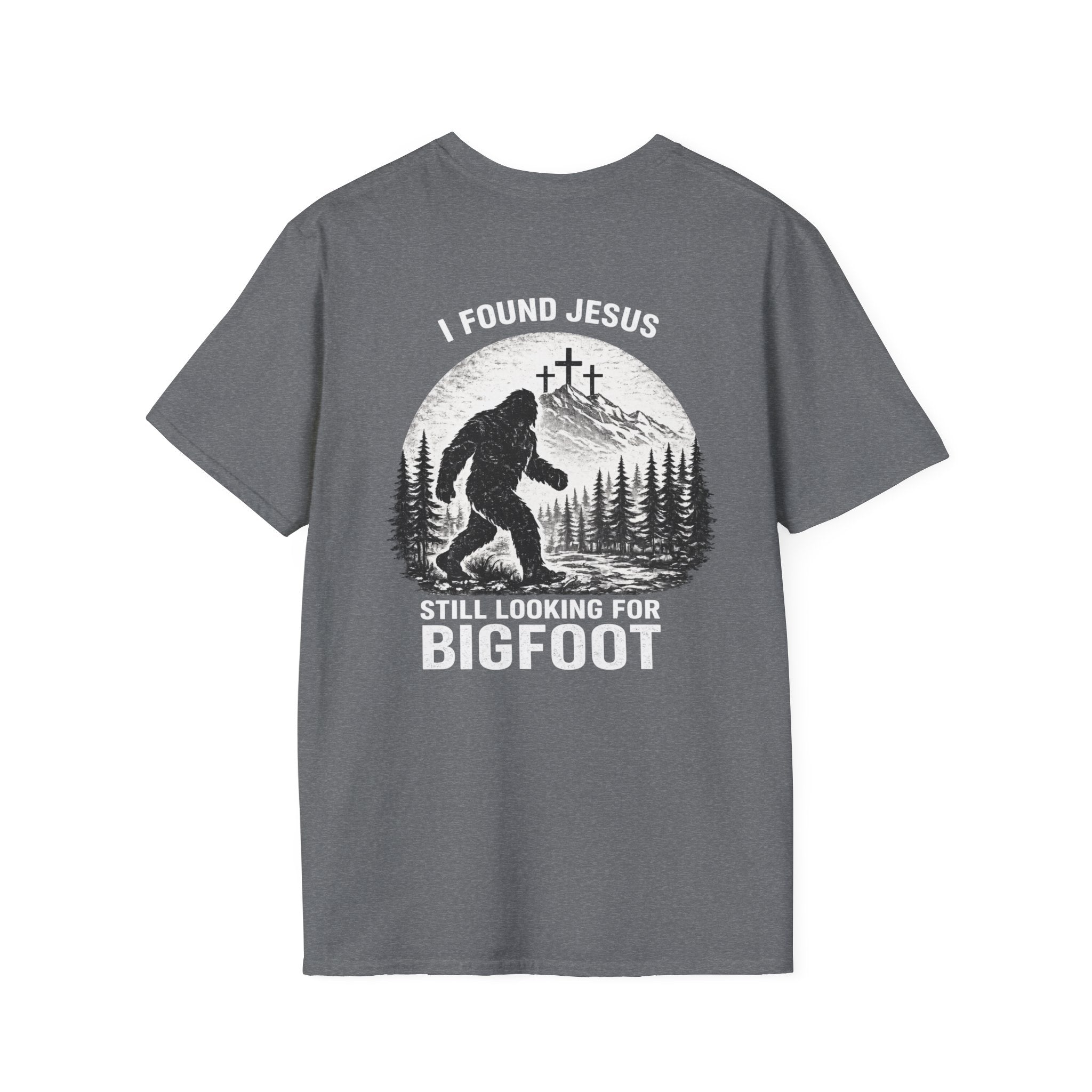 "Jesus and Bigfoot" (Design on Back/Logo on Front)