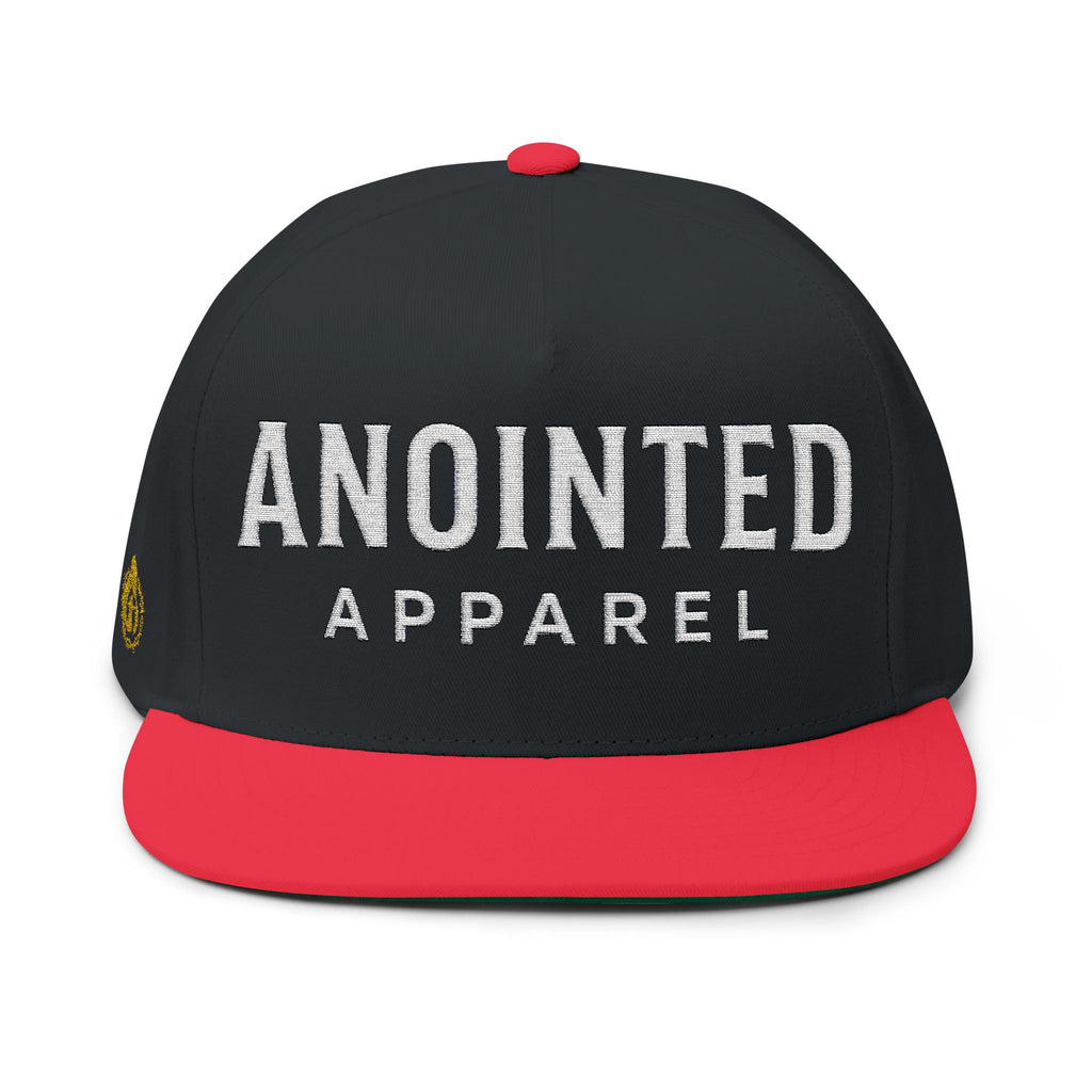 Halo Series "Anointed" Flat Bill Snapback (White Lettering/Black Outline) (Embroidered Front/Side)