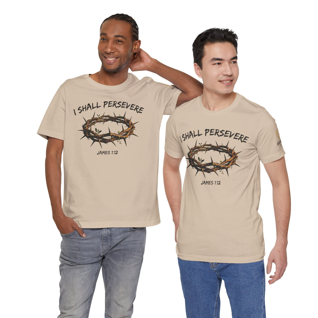 James 1:12 "Crown of Life" (Design on Front/Logo on Sleeve)