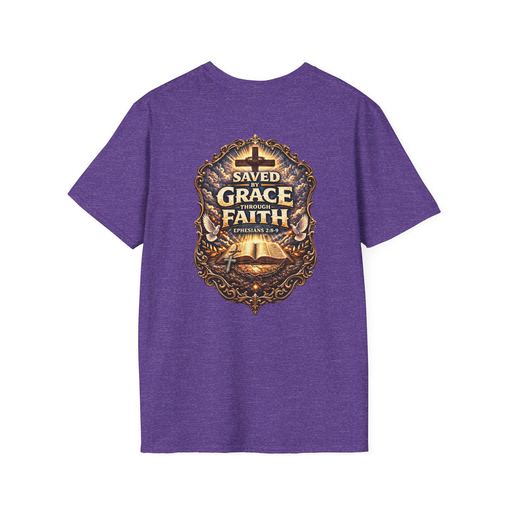 "Saved by Grace" (Alt Design) (Design on Back/Logo on Front)