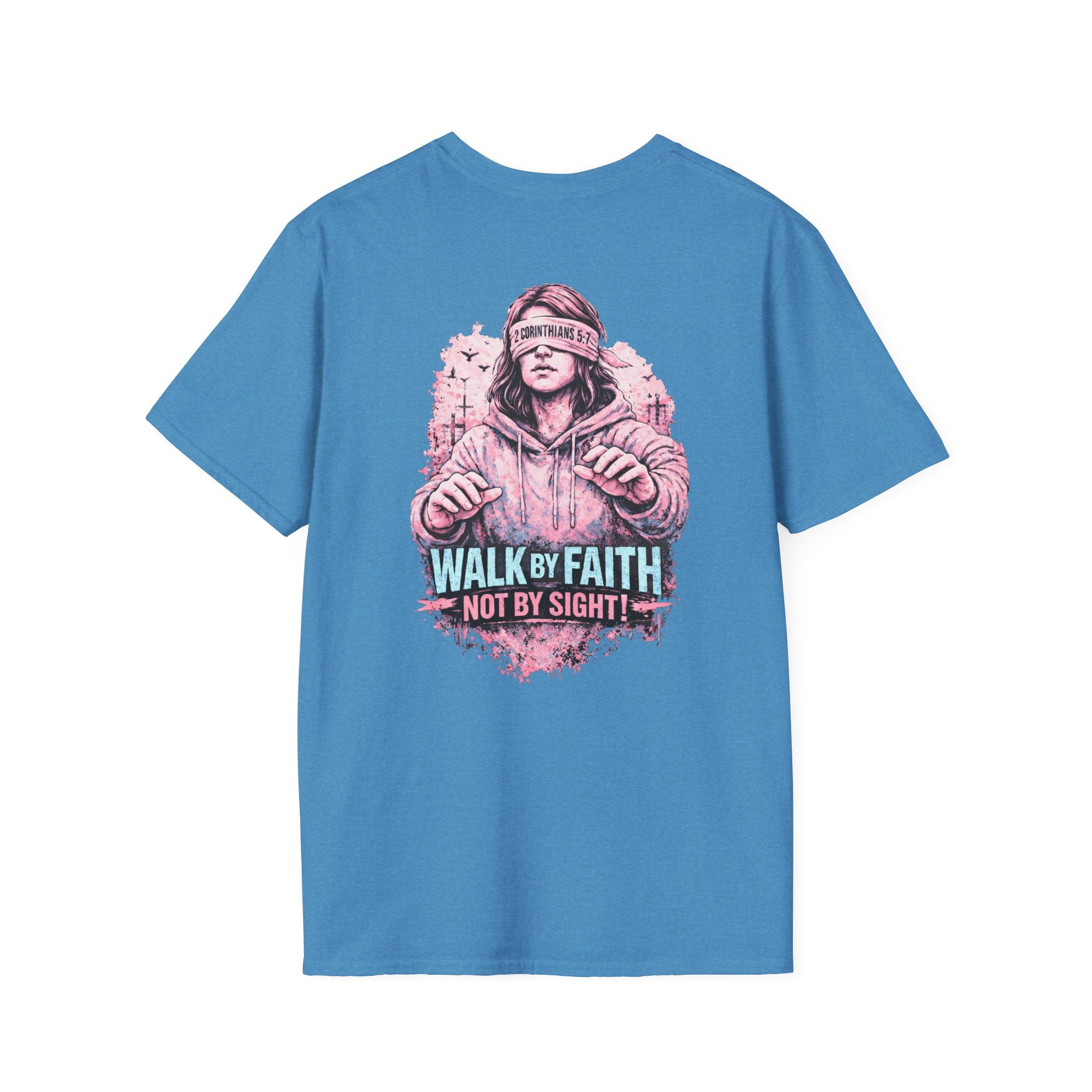 "Walk by Faith" (Ladies) (Design on Back/Logo on Front)