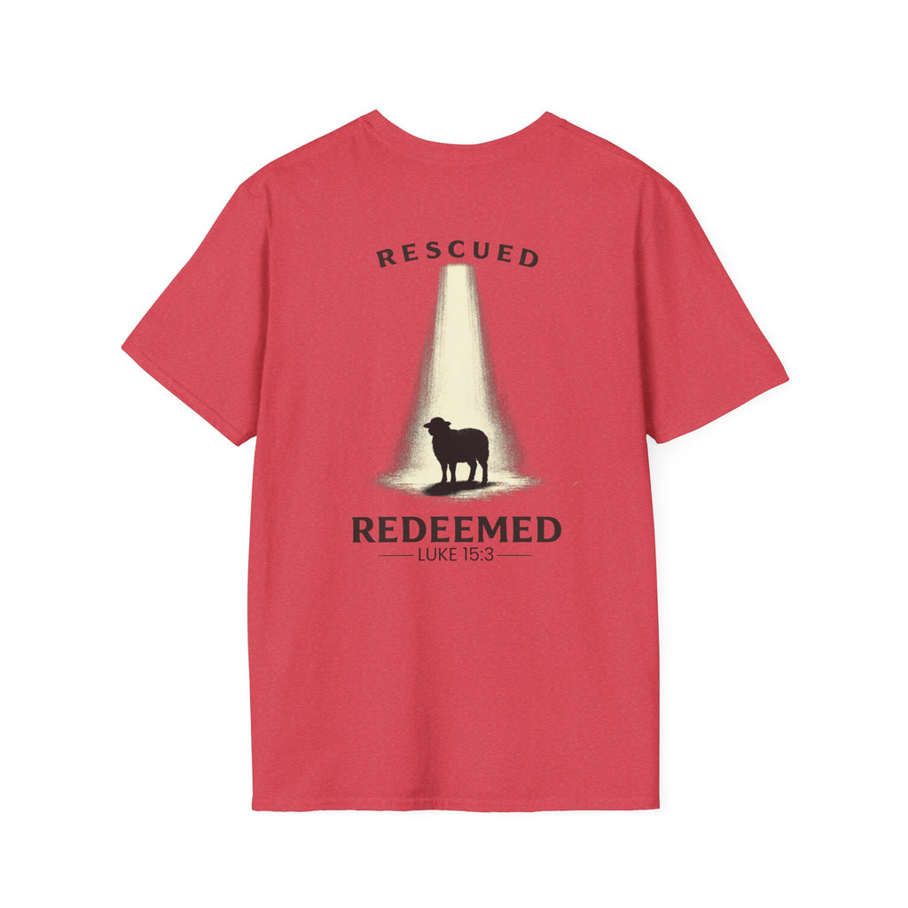 "Rescued and Redeemed" - Black Sheep Edition (Design on Back/Logo on Front)