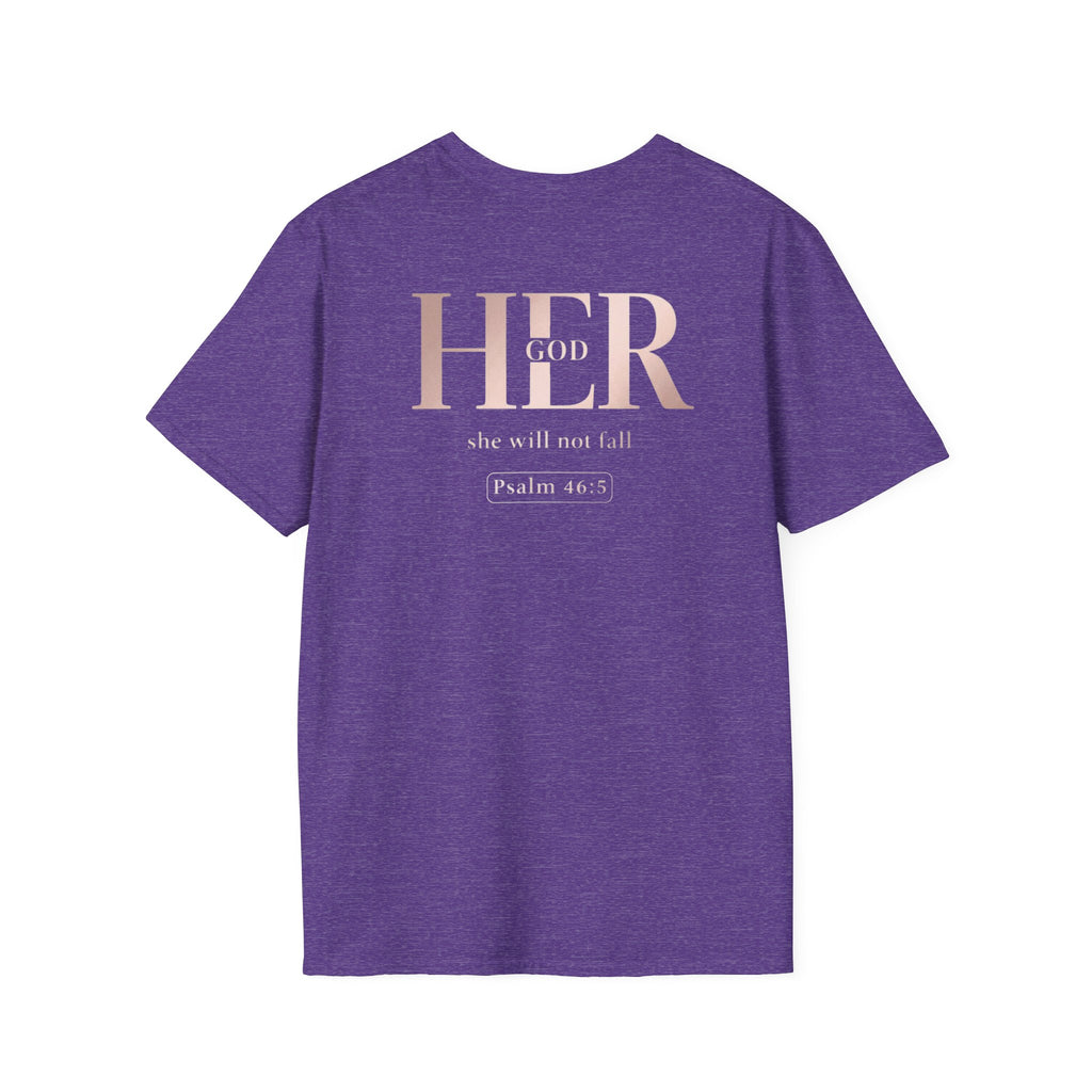 Psalm 46:5 - "God is Within Her" (Ladies) (Design on Back/Logo on Front)