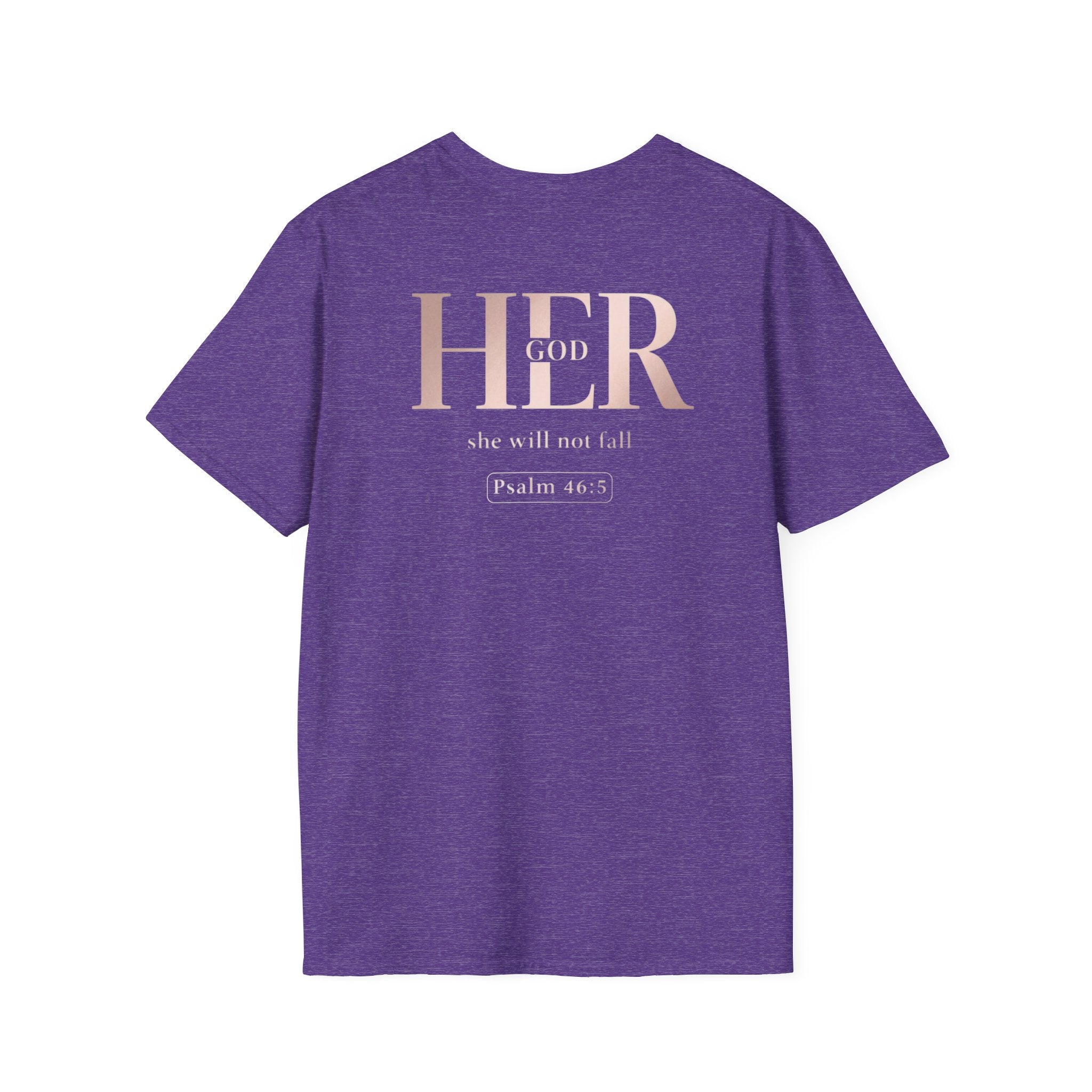 Psalm 46:5 - "God is Within Her" (Ladies) (Design on Back/Logo on Front)