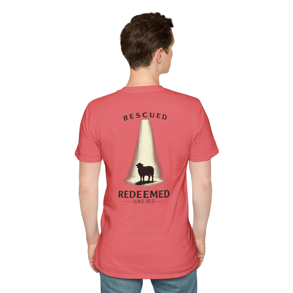 "Rescued and Redeemed" - Black Sheep Edition (Design on Back/Logo on Front)