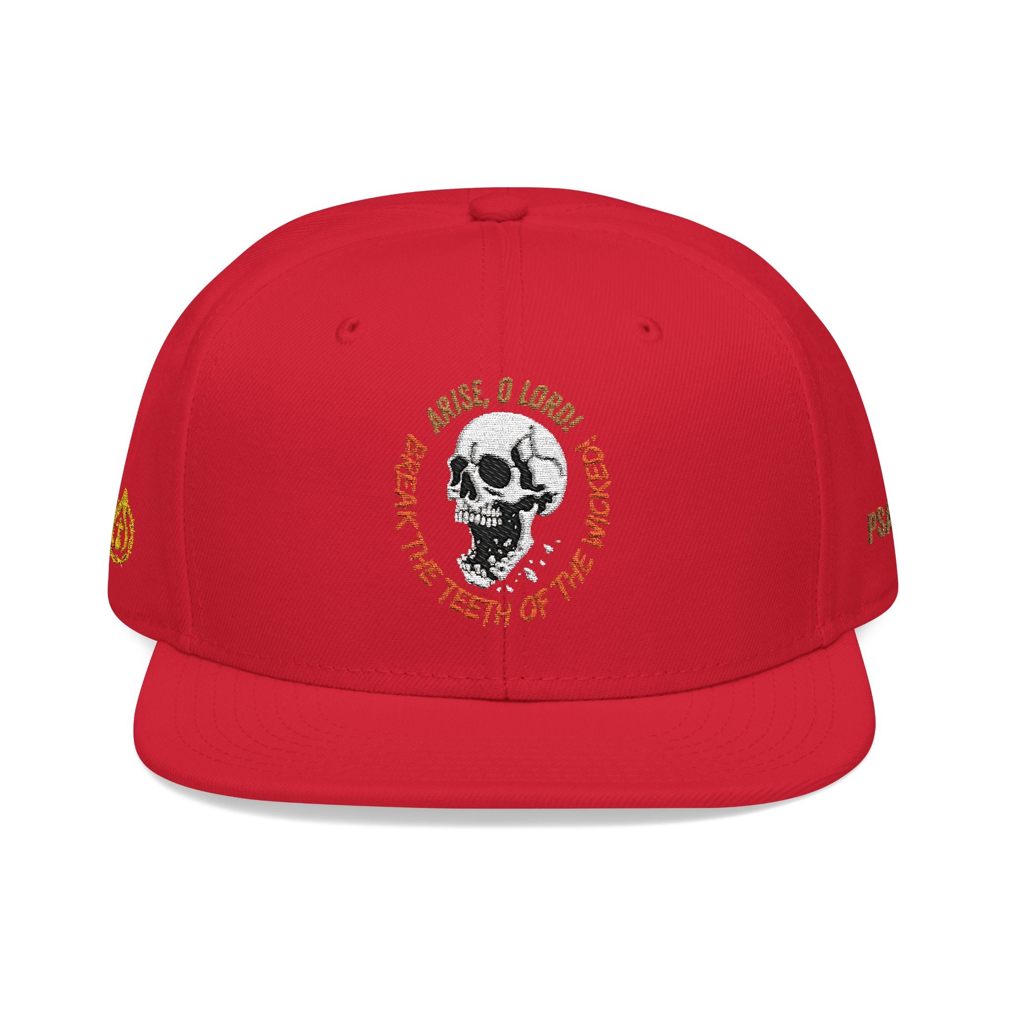 "Psalm 3:7" Snapback (Embroidered Front, Both Sides, Back)