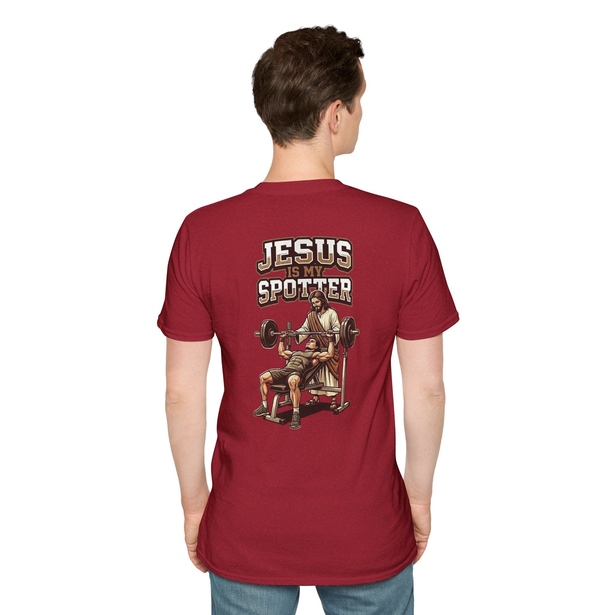"Jesus Is My Spotter" (Design on Back/Logo on Front)