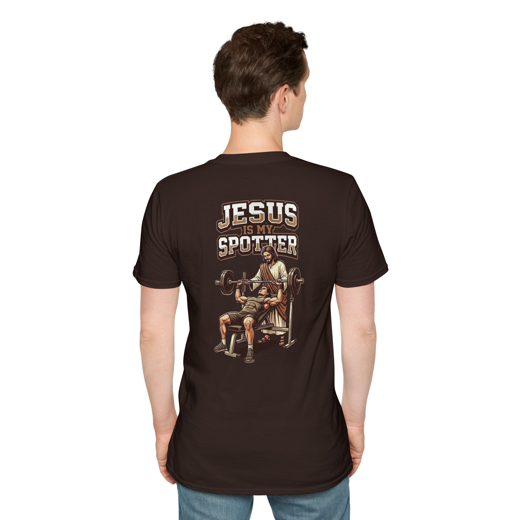 "Jesus Is My Spotter" (Design on Back/Logo on Front)
