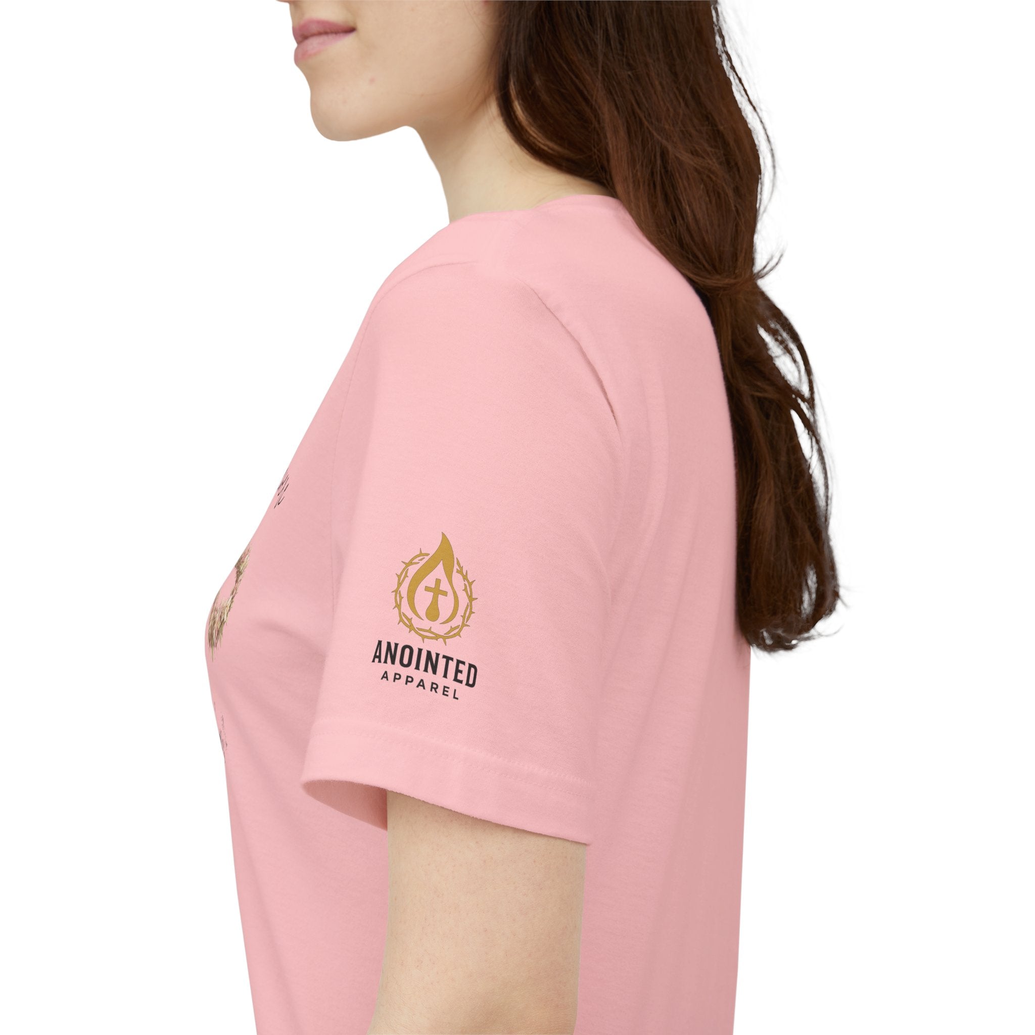 James 1:12 - "Crown of Life" (Ladies) (Design on Front/Logo on Sleeve)