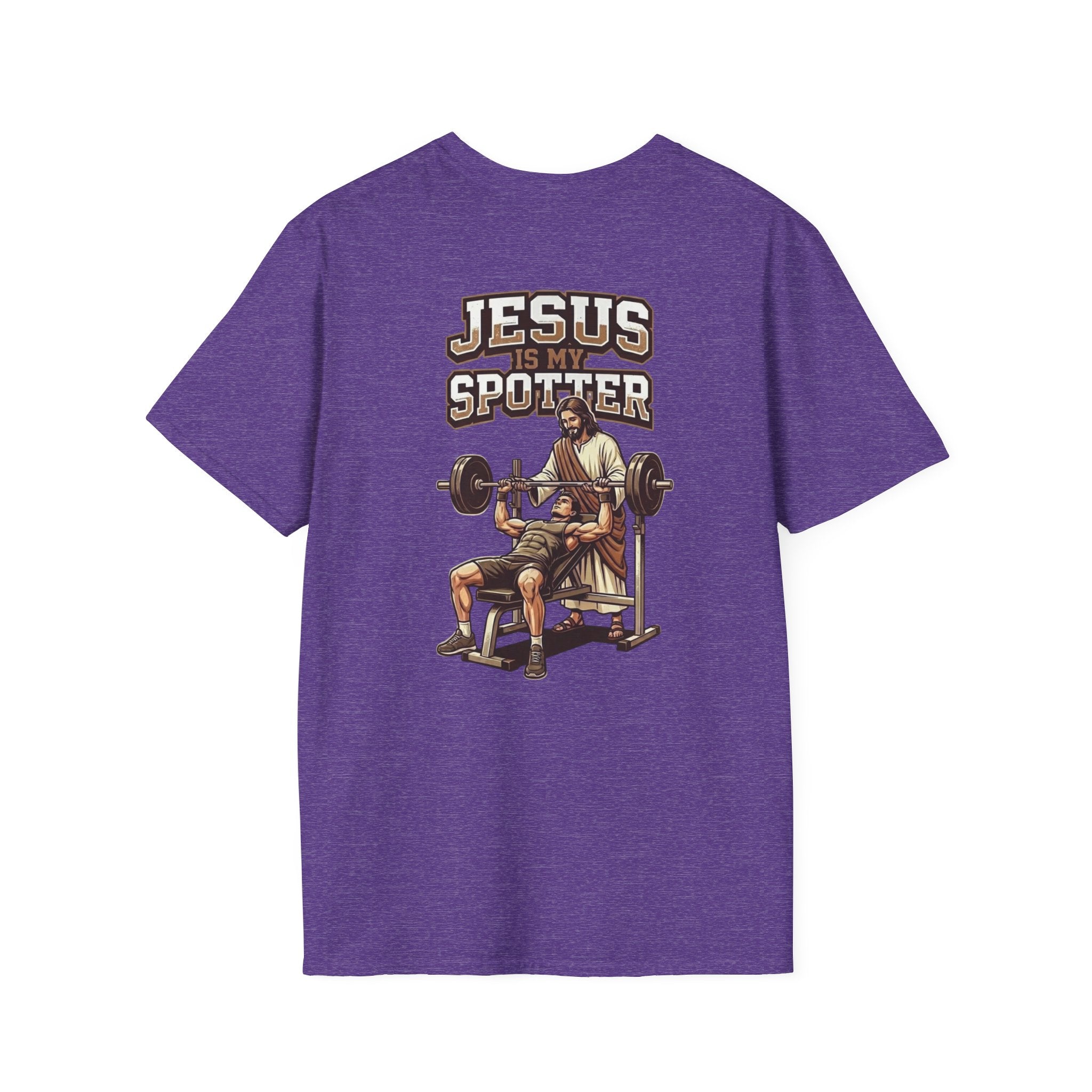 "Jesus Is My Spotter" (Design on Back/Logo on Front)