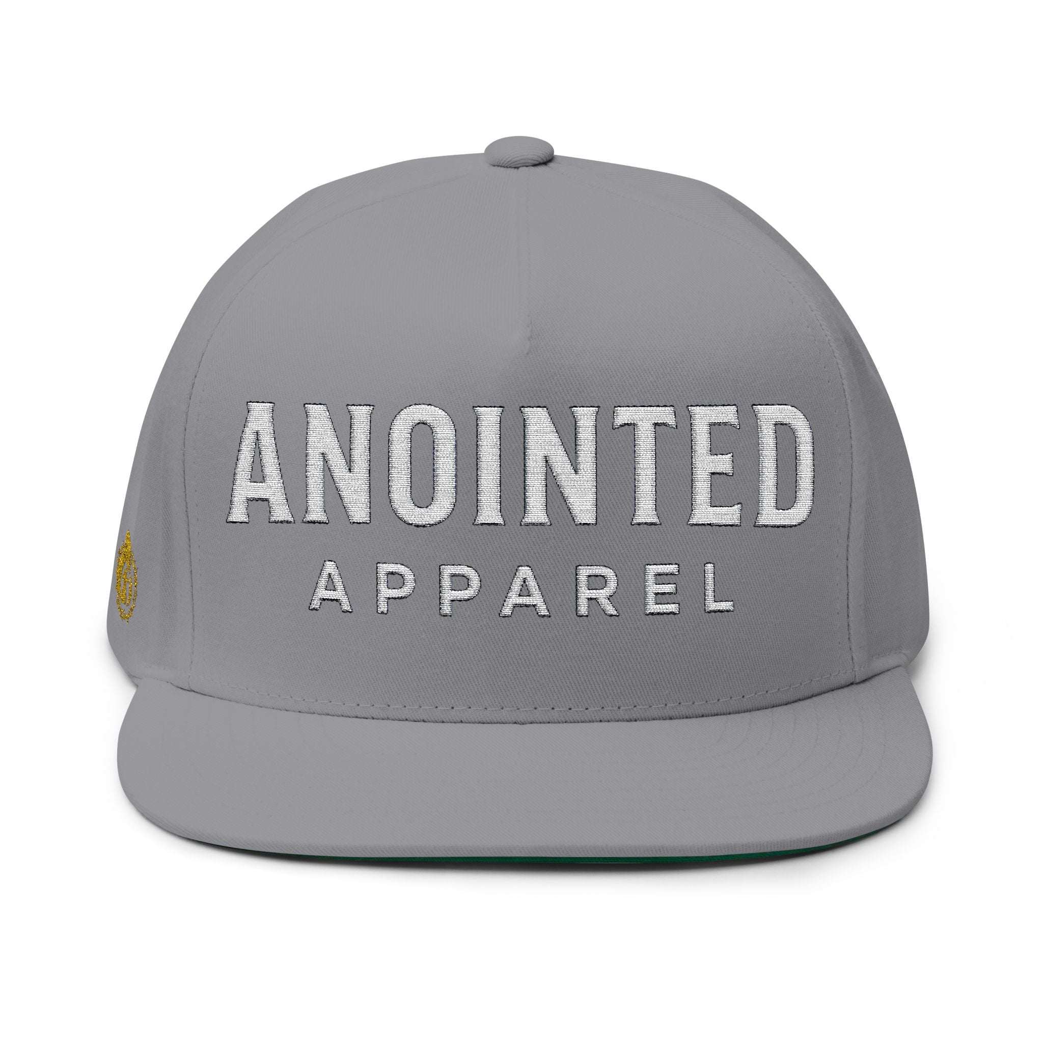 Halo Series "Anointed" Flat Bill Snapback (White Lettering/Black Outline) (Embroidered Front/Side)