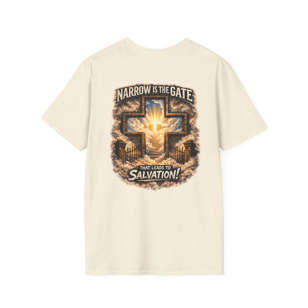 "The Narrow Gate" (Design on Back/Logo on Front)