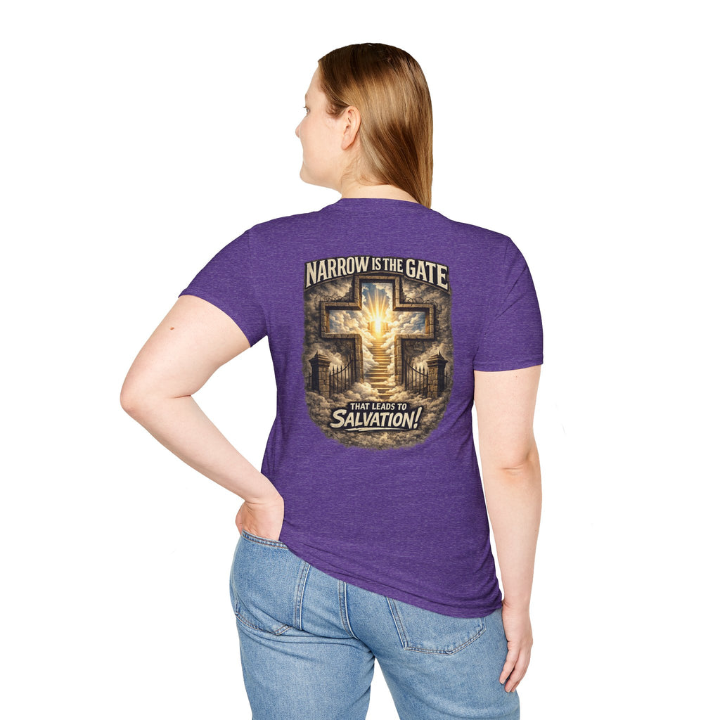 "The Narrow Gate" (Design on Back/Logo on Front)