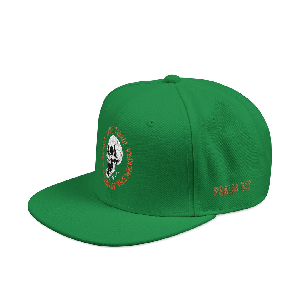 "Psalm 3:7" Snapback (Embroidered Front, Both Sides, Back)