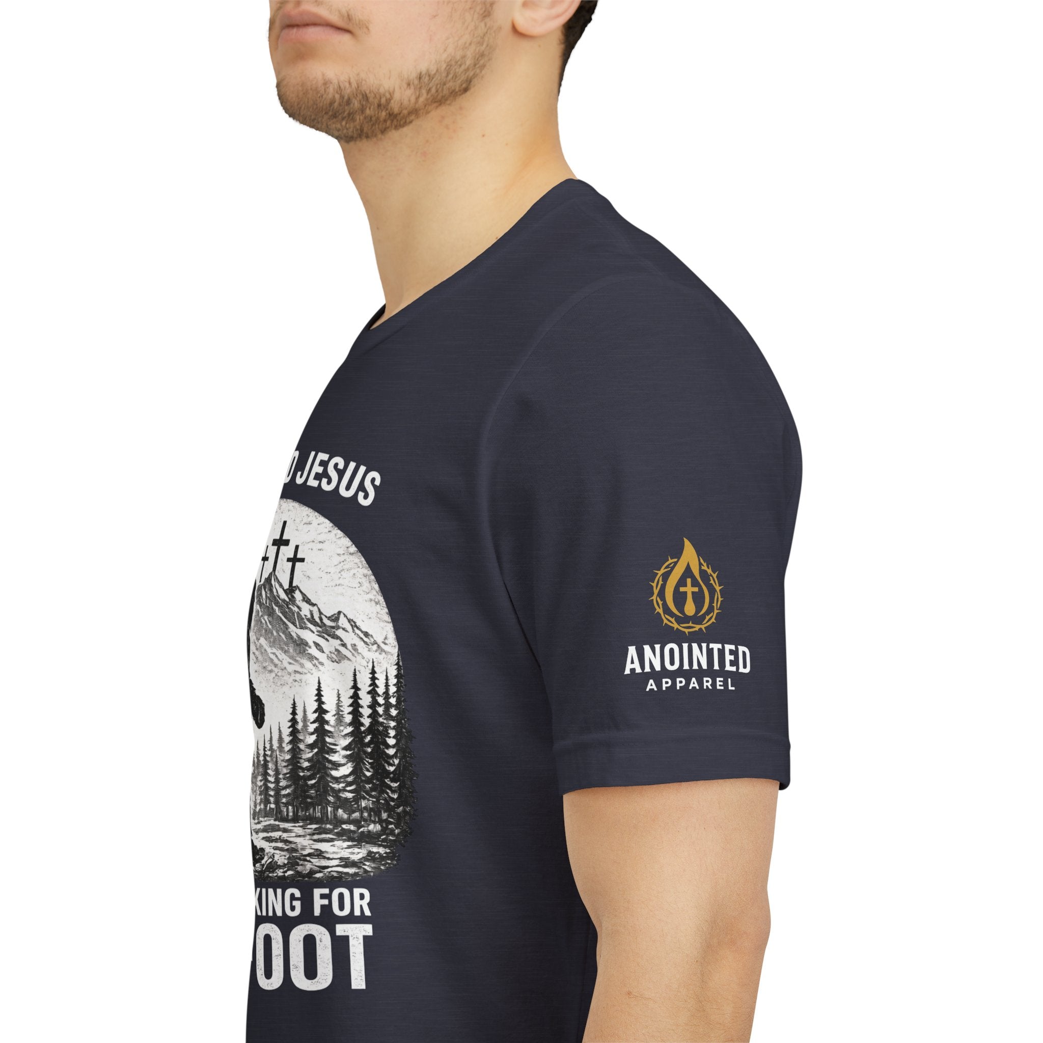 "Jesus and Bigfoot" (Design on Front/Logo on Sleeve)