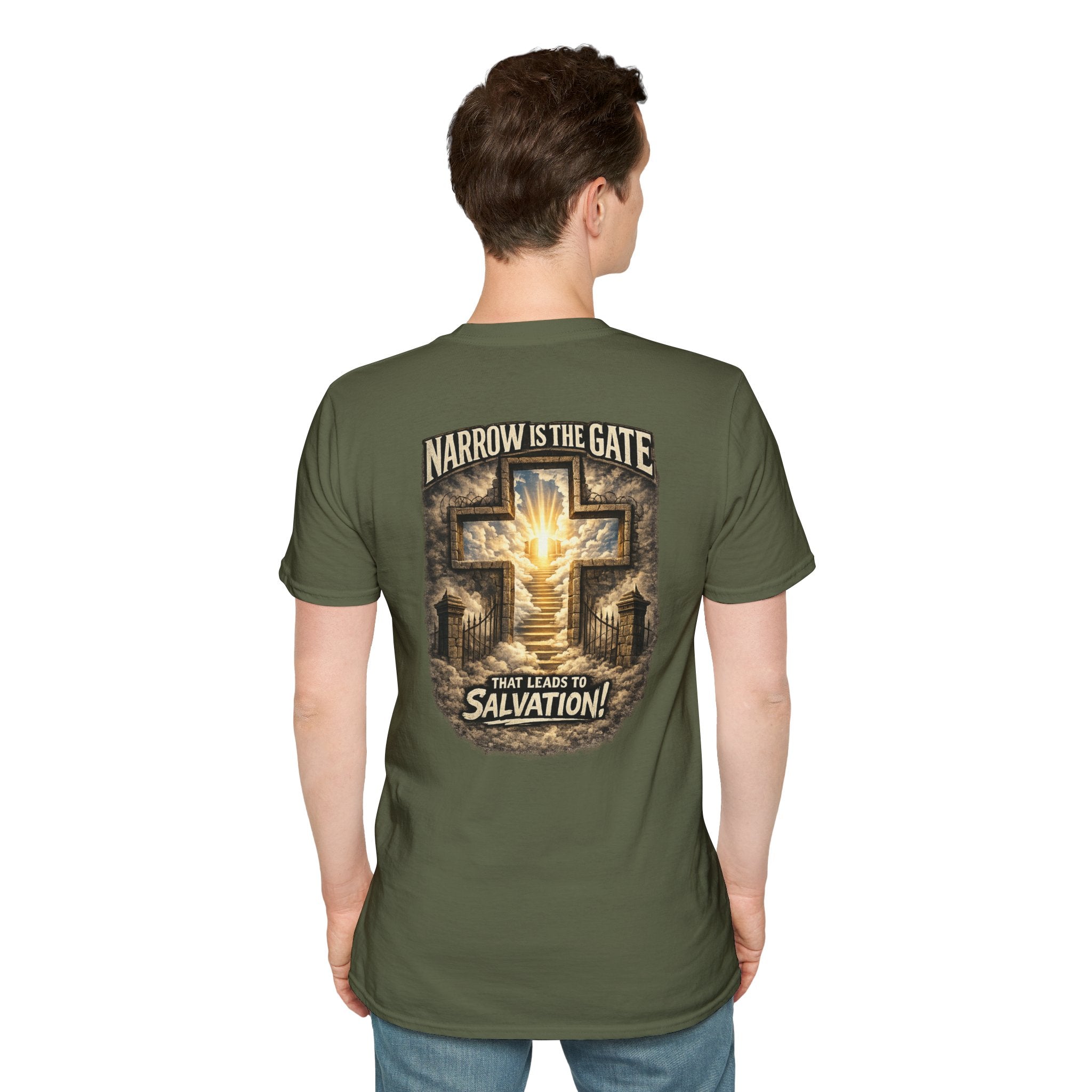 "The Narrow Gate" (Design on Back/Logo on Front)