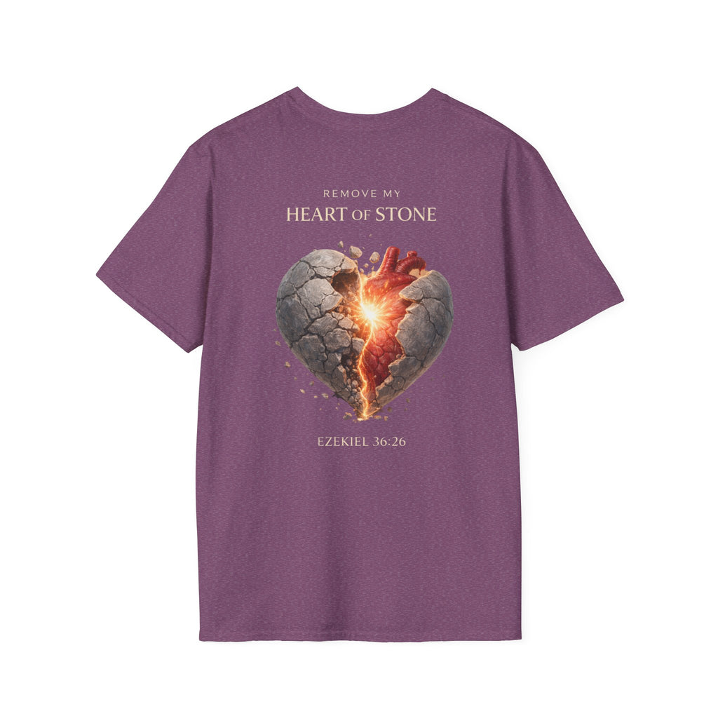 Ezekiel 36:26 - "Heart of Flesh" (Ladies) (Design on Back/Logo on Front)