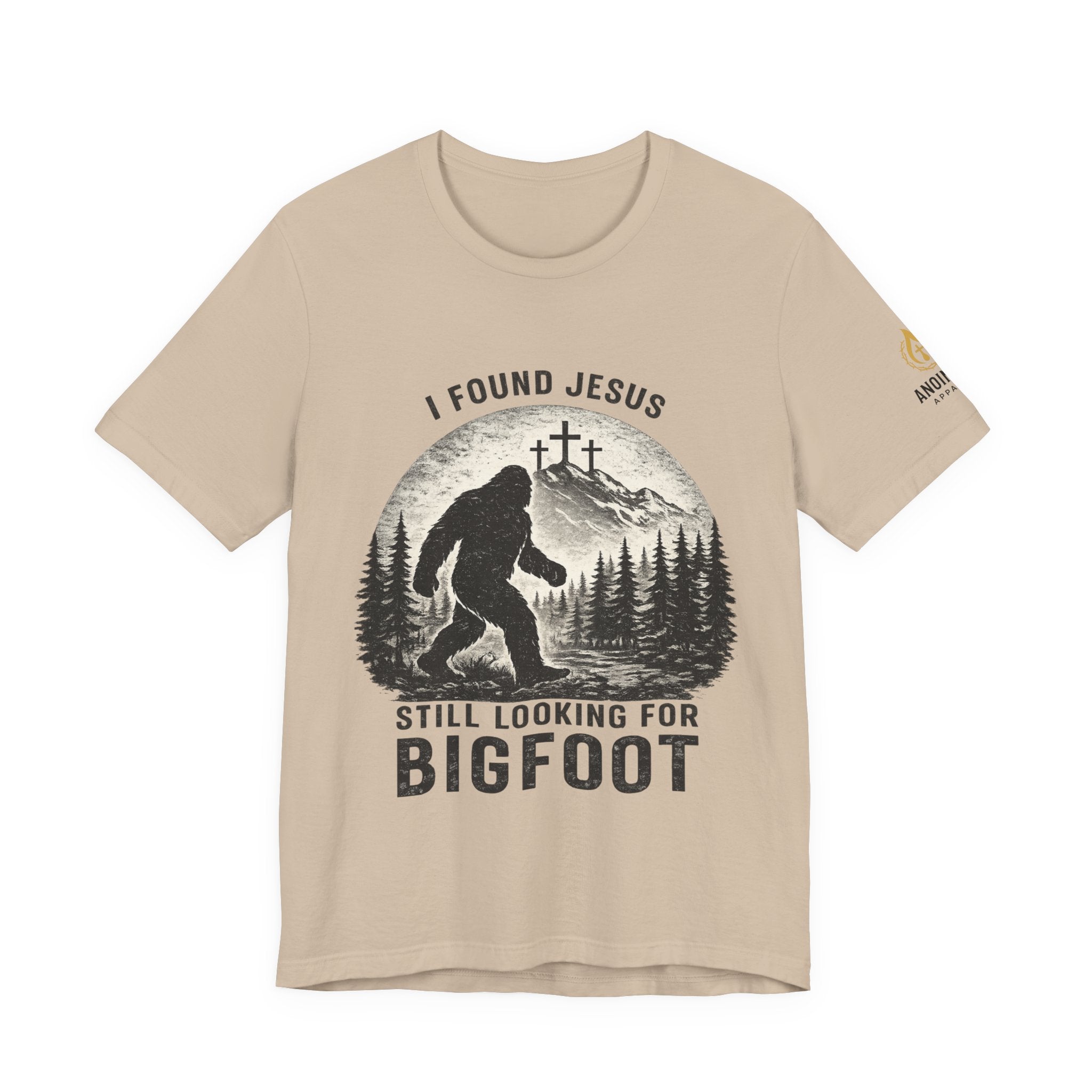 "Jesus and Bigfoot" (Design on Front/Logo on Sleeve)