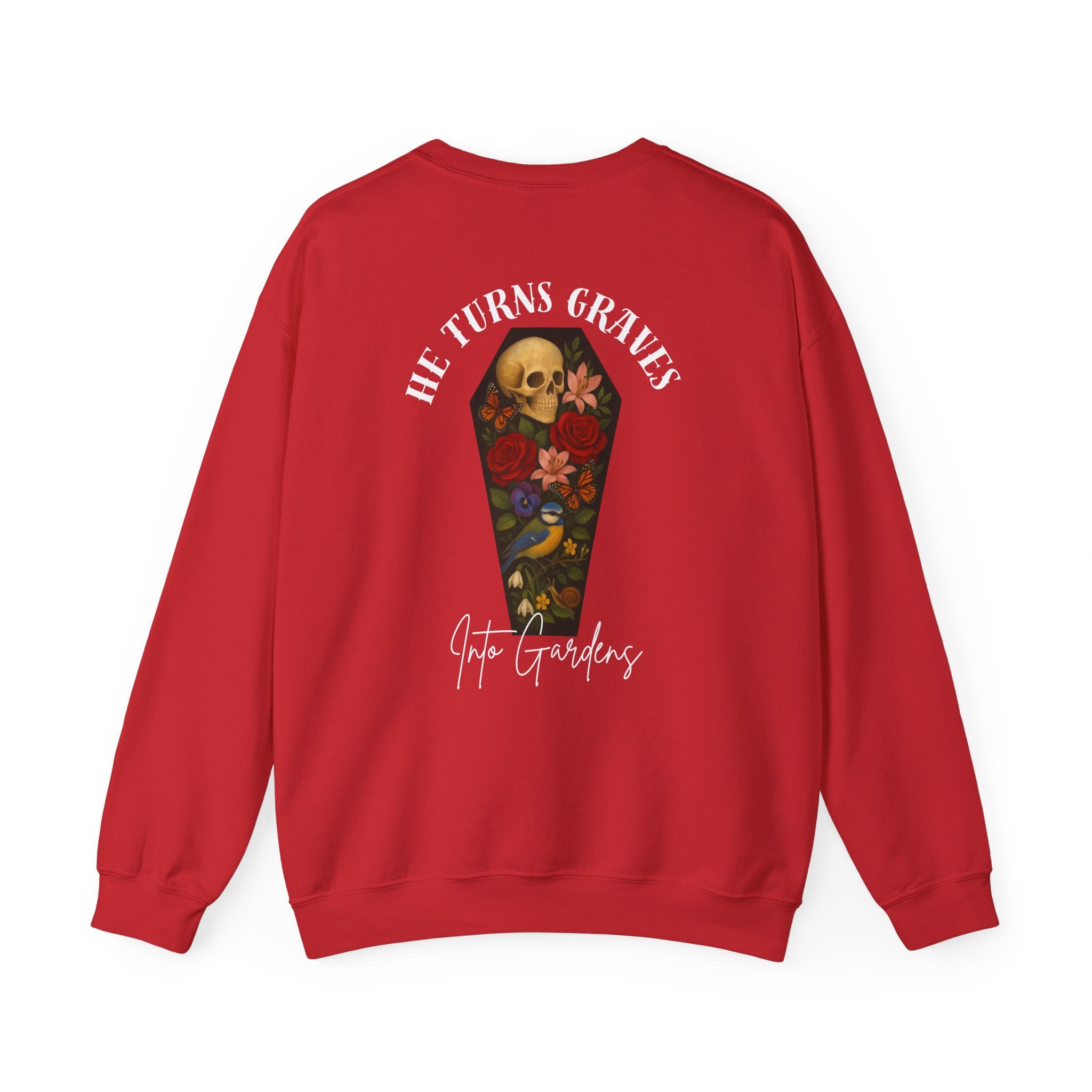 Graves Into Gardens Crewneck Sweatshirt (Design on Back/Logo on Front)