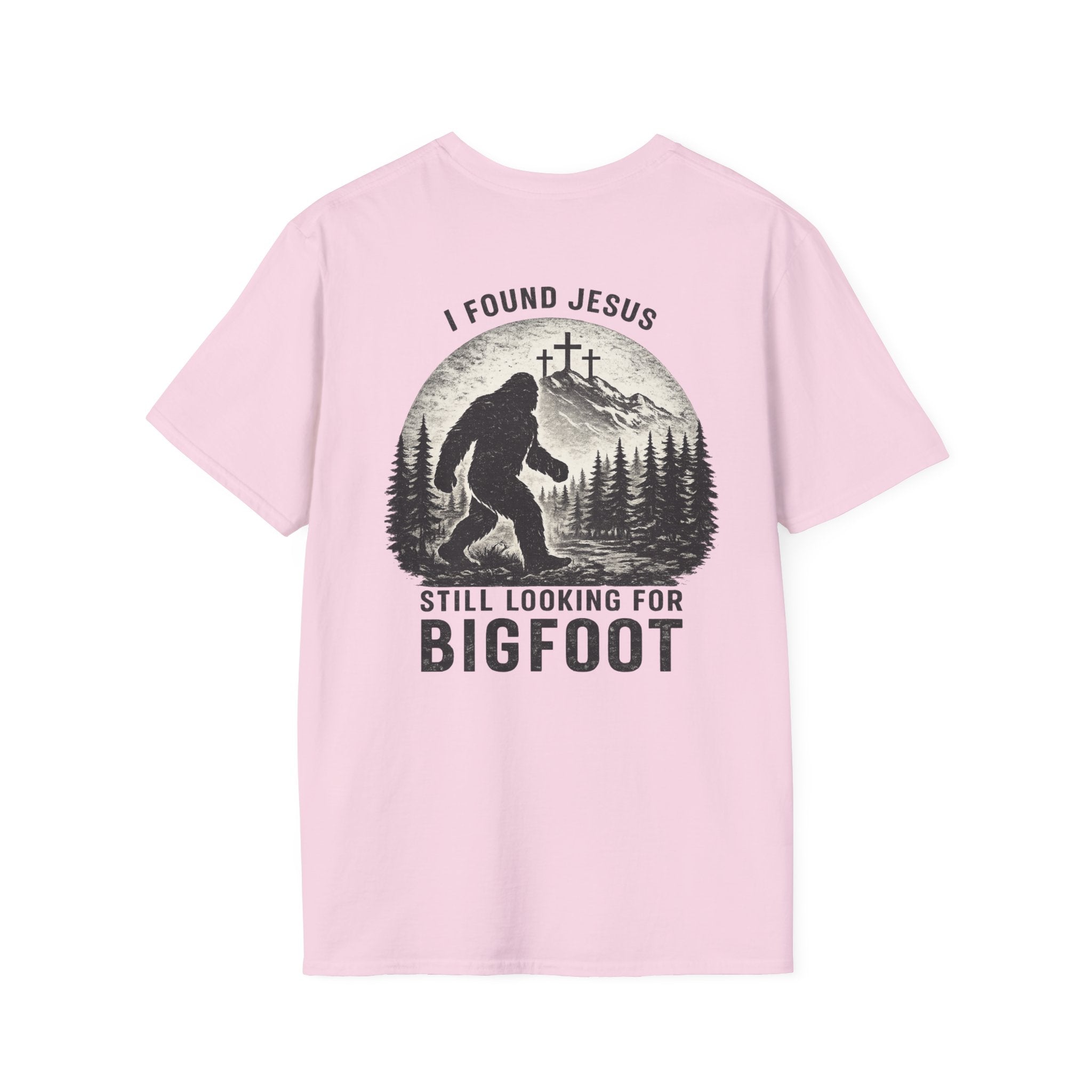 "Jesus and Bigfoot" (Design on Back/Logo on Front)